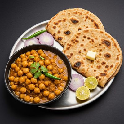 Delhi wale Chole with Paratha