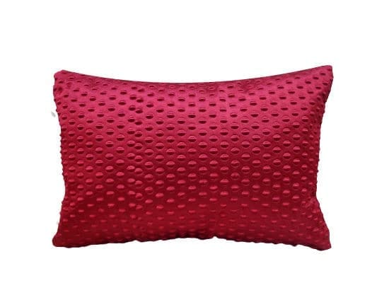 Maroon Damask / Self Design / Woven Zipper Rectangle Cushion Covers (12x18 inch or 30 x 45 cm) Set of 2 view 2