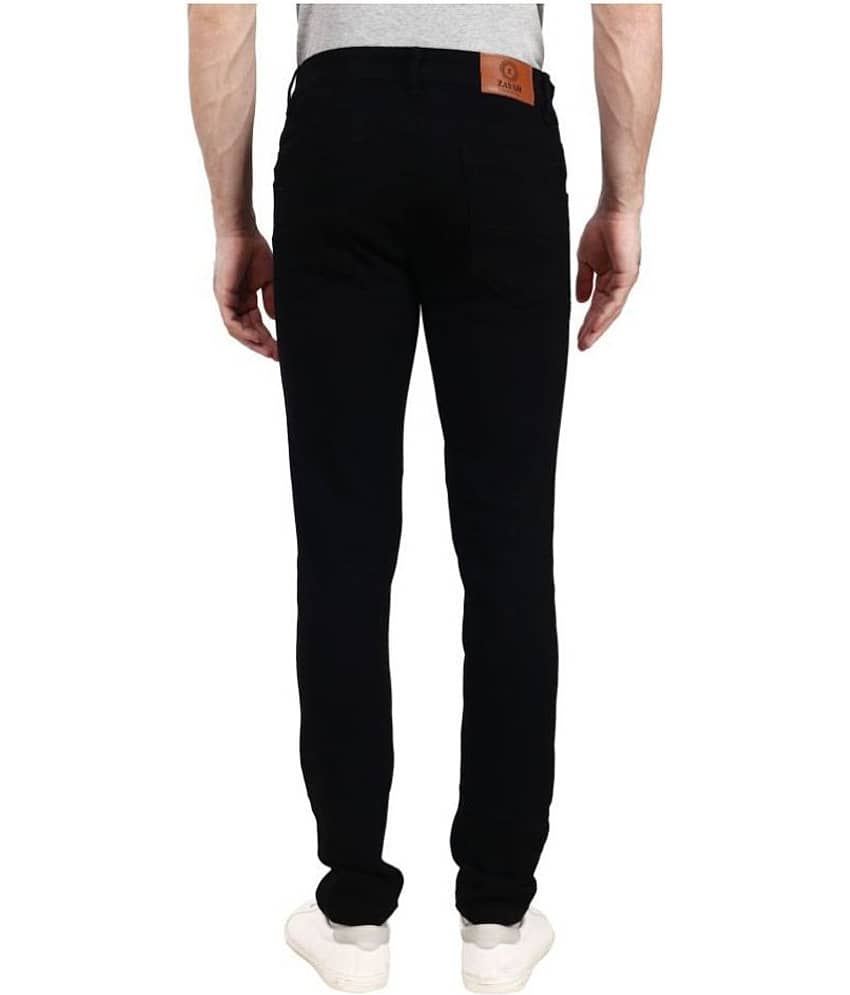 ZAYSH Regular Fit Solid Men's Jeans - Black ( Pack of 1 ) view 2