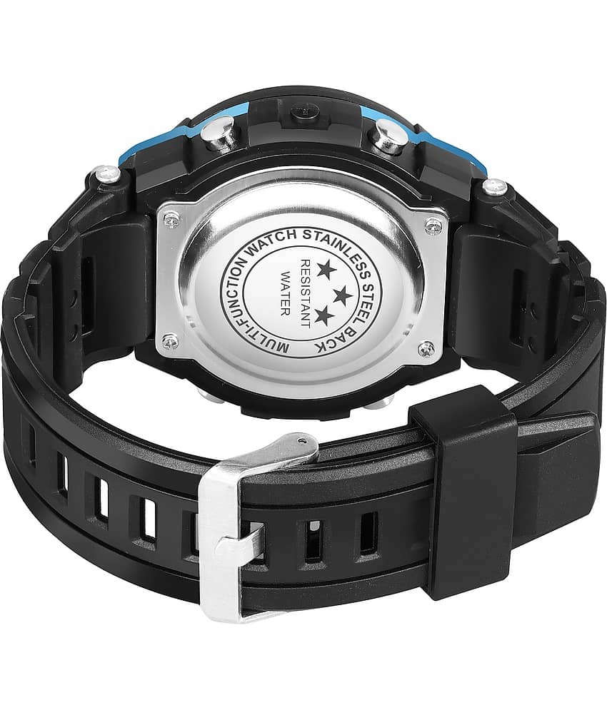 Hala - Black Silicon Digital Men's Watch view 2