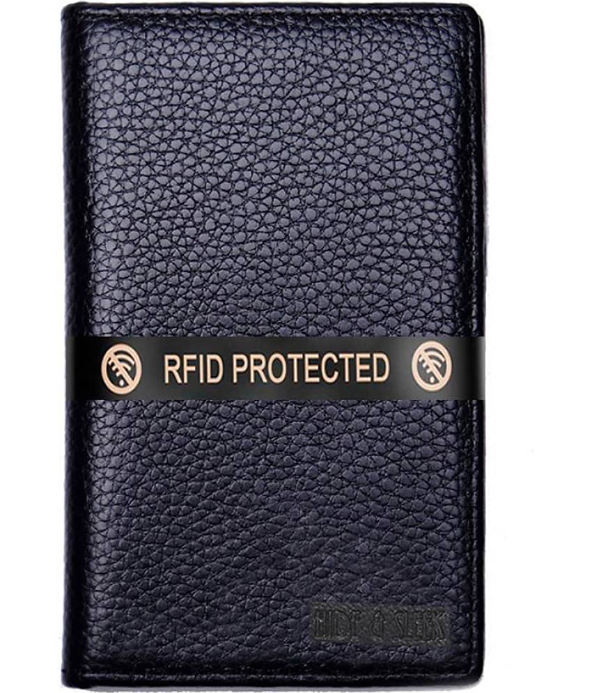Hide&Sleek RFID Protected Brown Rexine Card Holder view 2