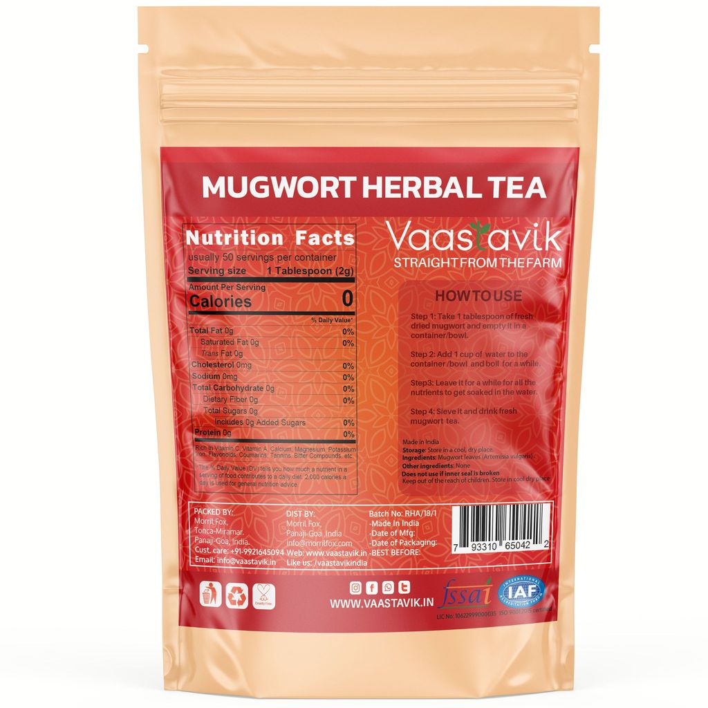 Vaastavik Mugwort leaves Artemisia vulgaris Tea 100 gm view 2