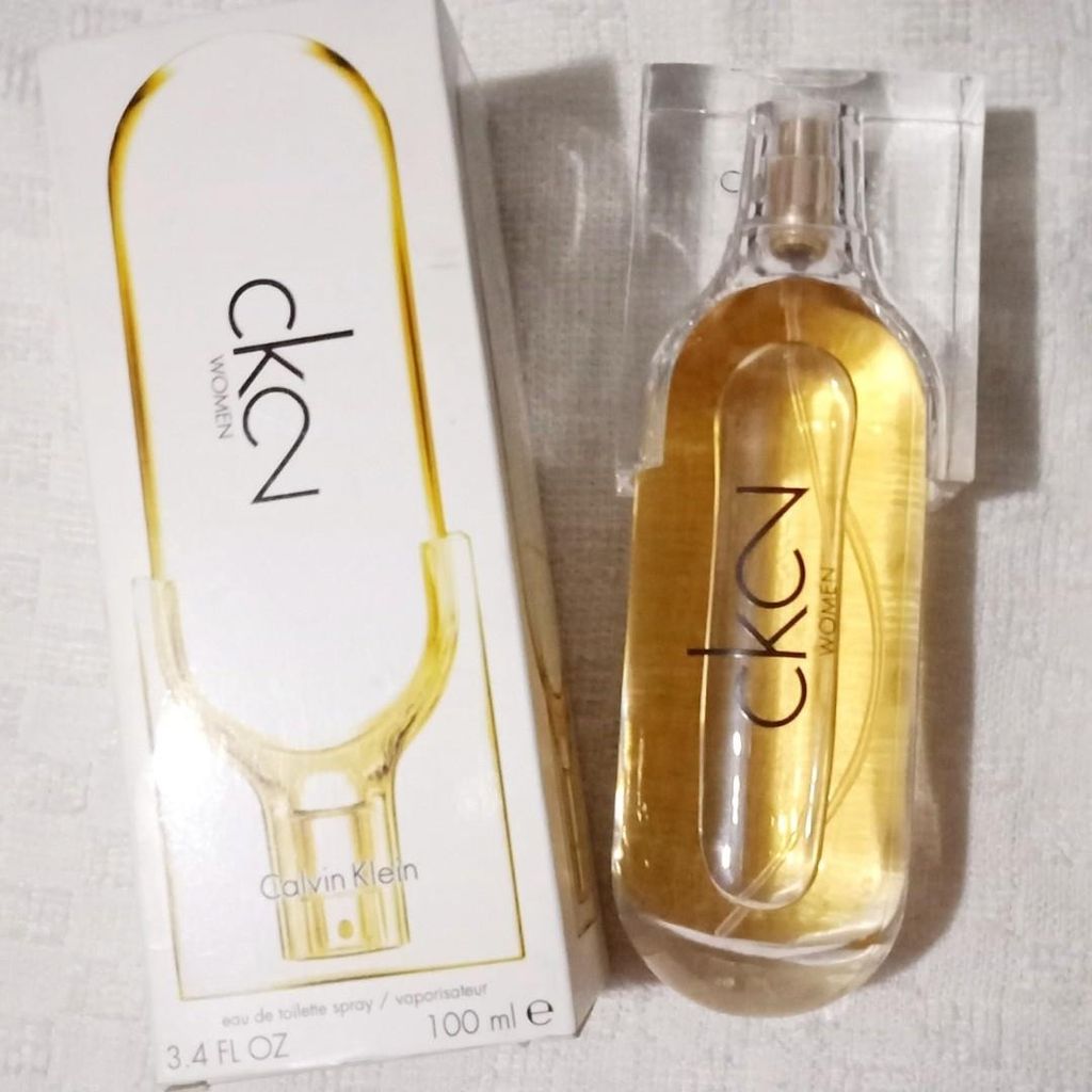 Calvin Klein CK2 Eau De Toilette 100ml for Women Long Lasting Fresh Floral Woody Luxury Designer Perfume view 2