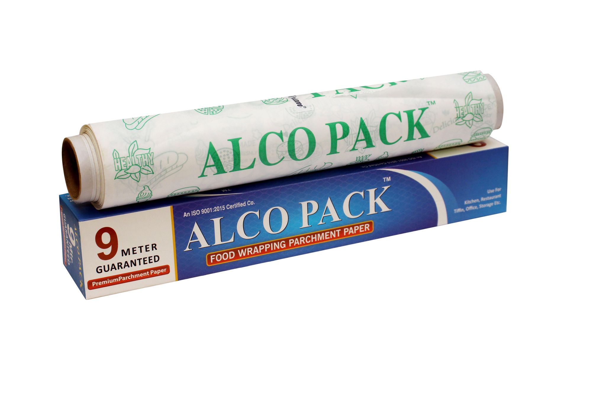ALCO PACK Food Wrapping Parchment Paper 9 Mtr Baking, Roti | Microwave and Oven Safe | Non Stick | Grease Proof | Reheat Retain Moisture view 2