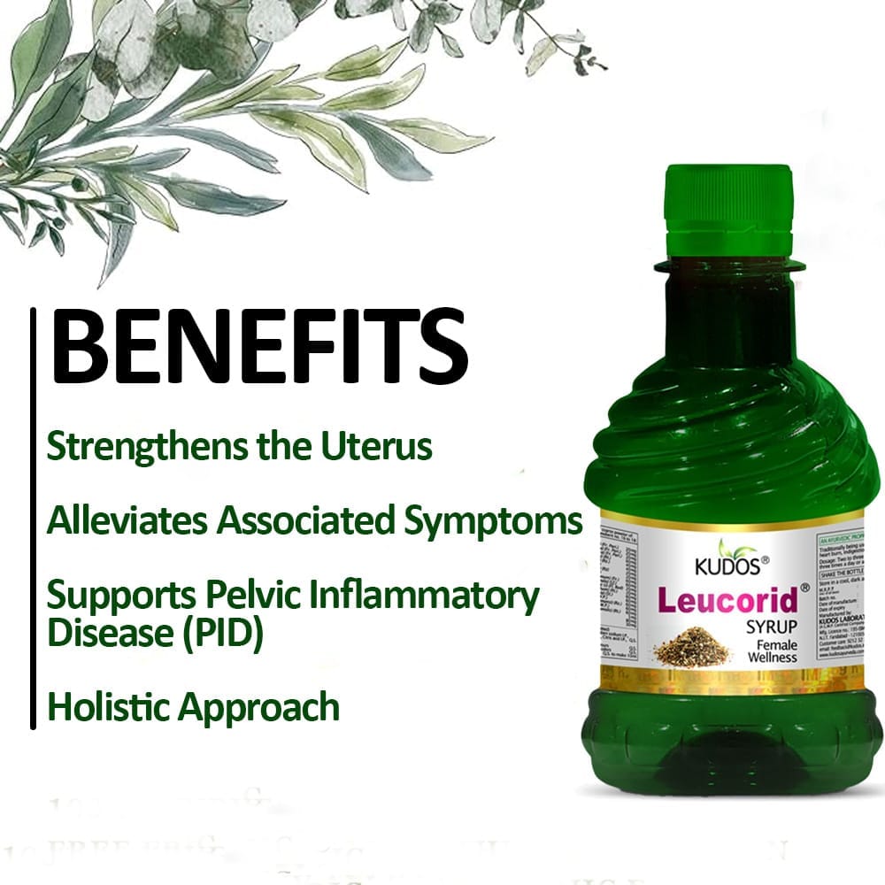 Kudos Leucorid Syrup | Female Wellness | 250ml view 2