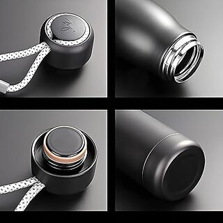 Solo Gift Customized Stainless Steel Water Bottle|Personalized Water Bottle|Gifts For Boyfriend/Girlfriend|Water Bottles For School|Pack Of 1|Corporate Gifts Black-500 Ml (B0Cr7Qwsrt) view 2