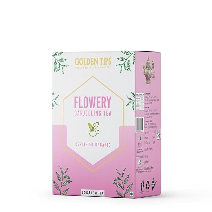 Golden Tips Flowery Organic Loose Leaf Darjeeling Black Tea (100 gm - 50 cups) view 2
