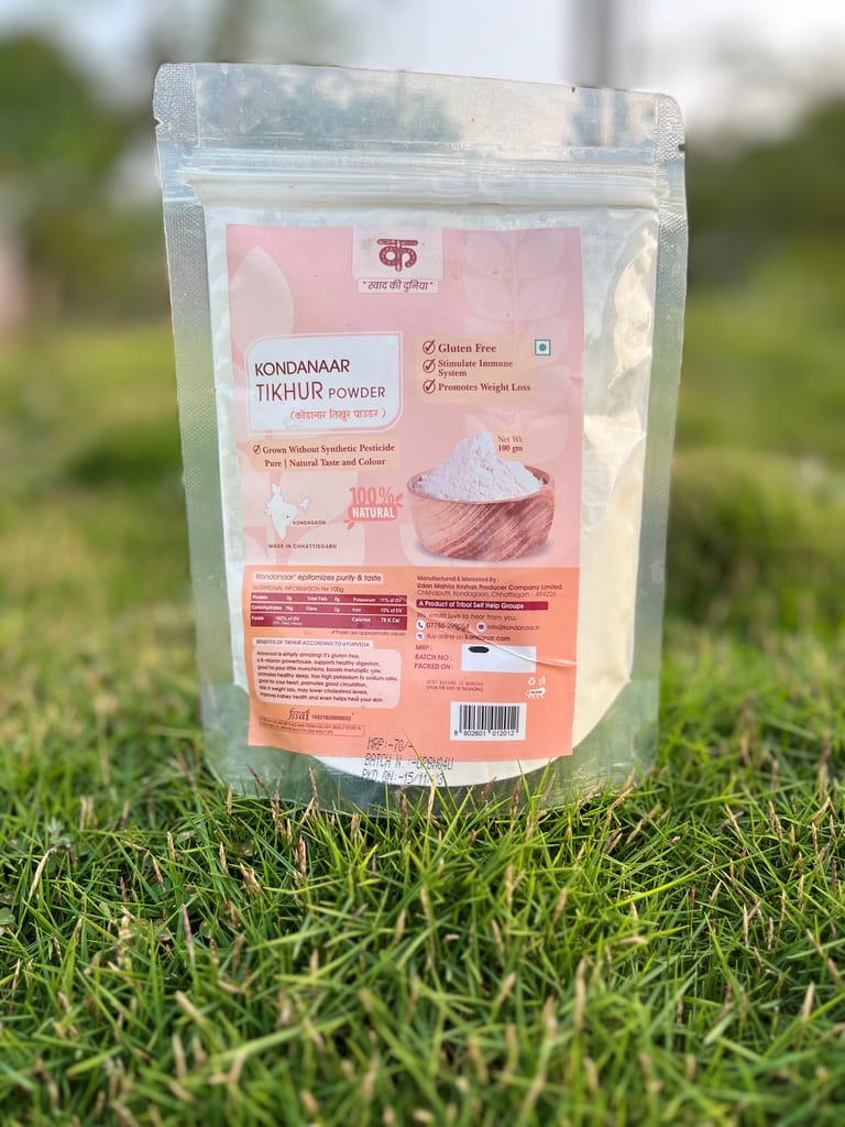 Natural Gluten-Free Tikhur Powder | 100% Natural | 100 gm view 2