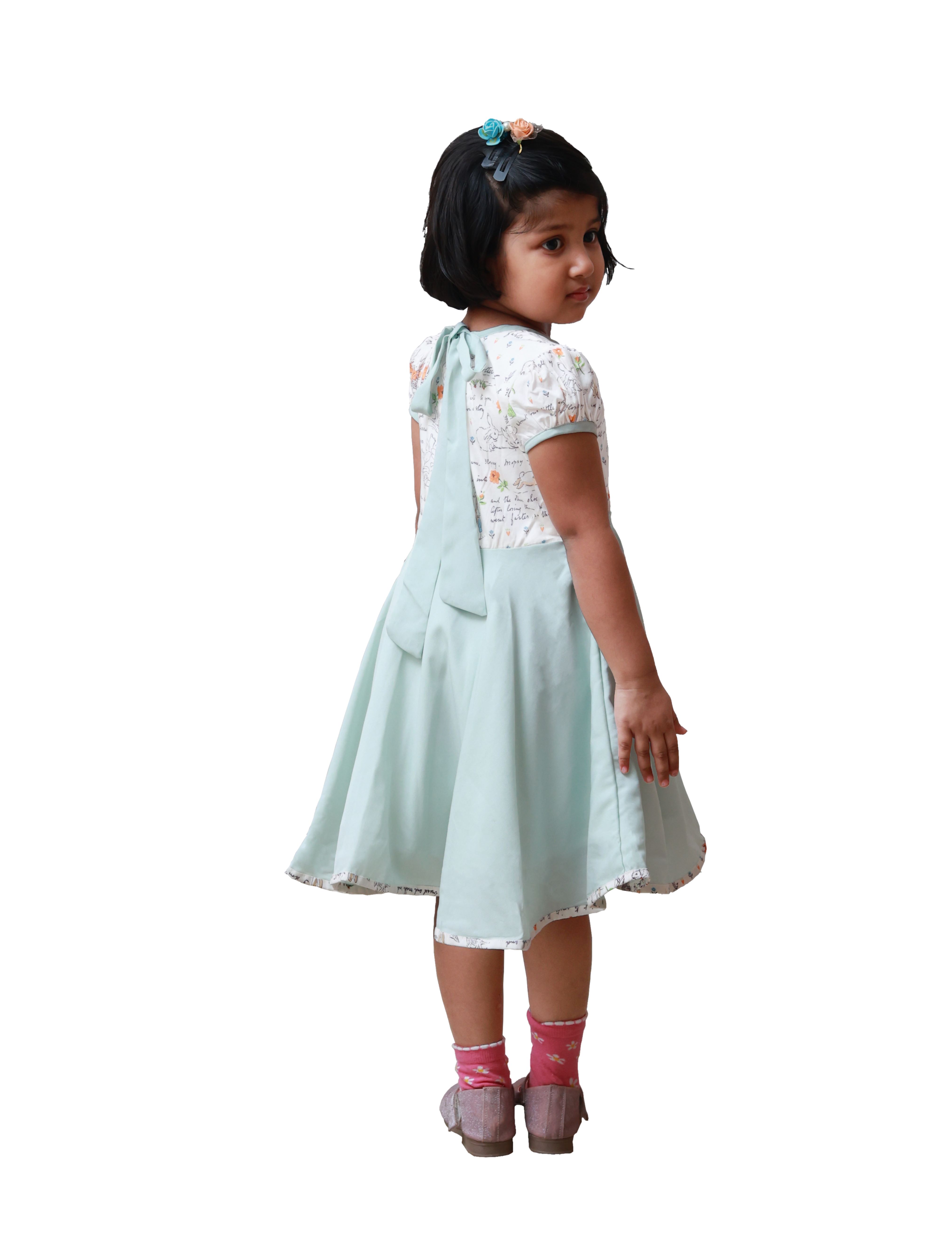 DE CHEVALERiE en Rouge - Roselyn Violet Frock - Light Blue 5- 6 Years view 2