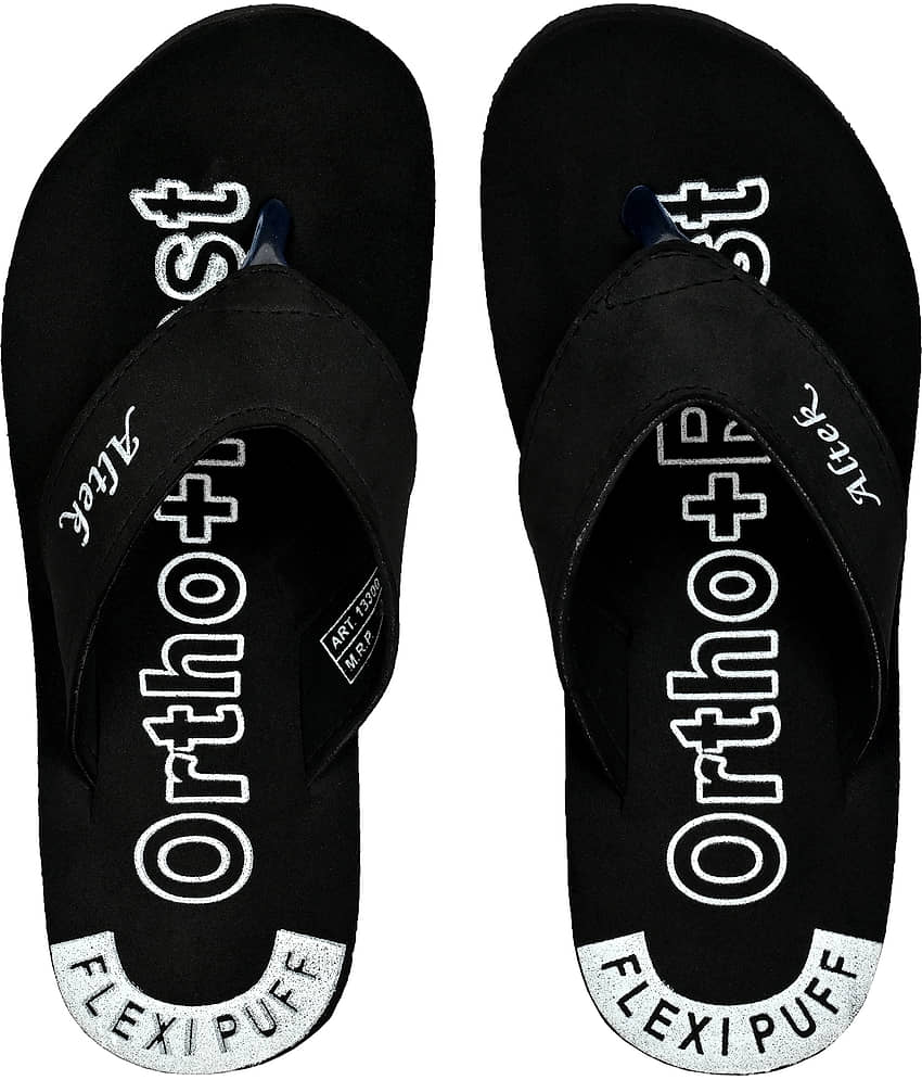 Chappal Wala Black Men's Thong Flip Flop view 2