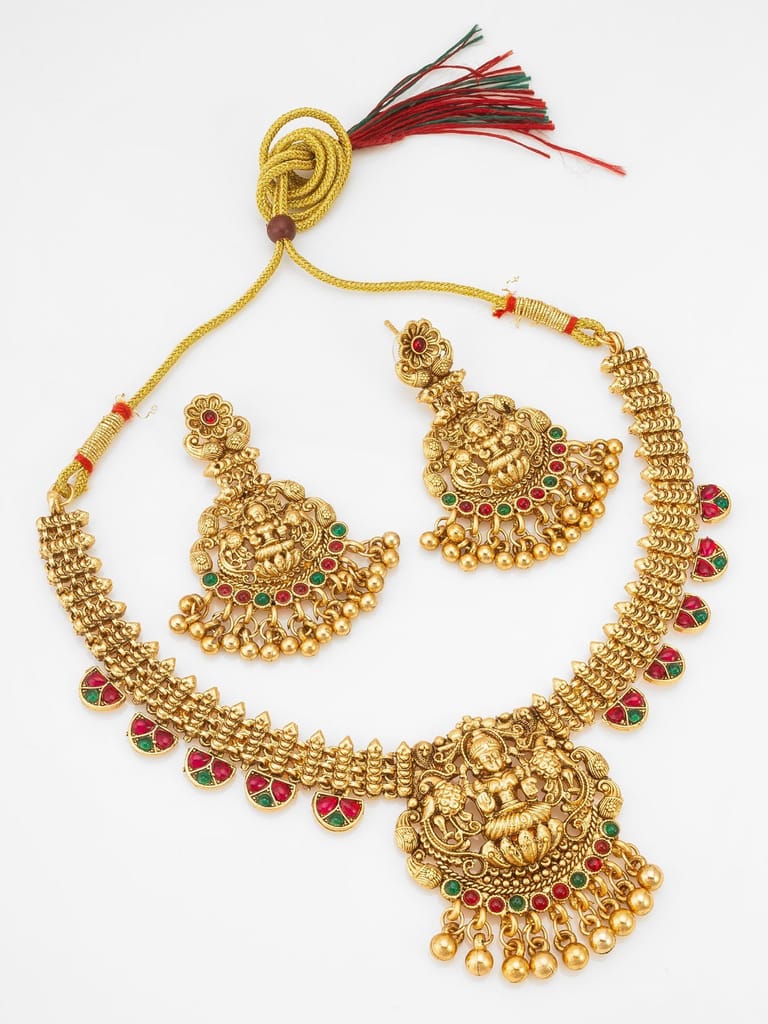 Morison Timeless Gold Necklace Set with Earrings Elevate Your Style view 2