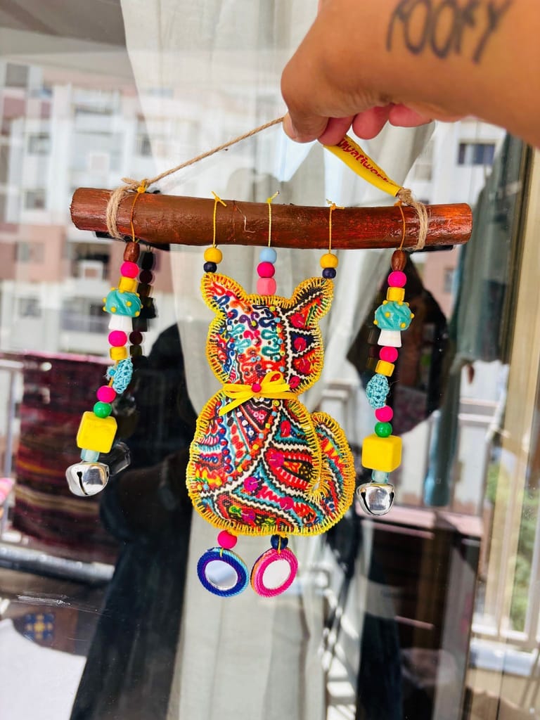 “Woody TomCat” Wall Hanging/ Wind Chime view 2