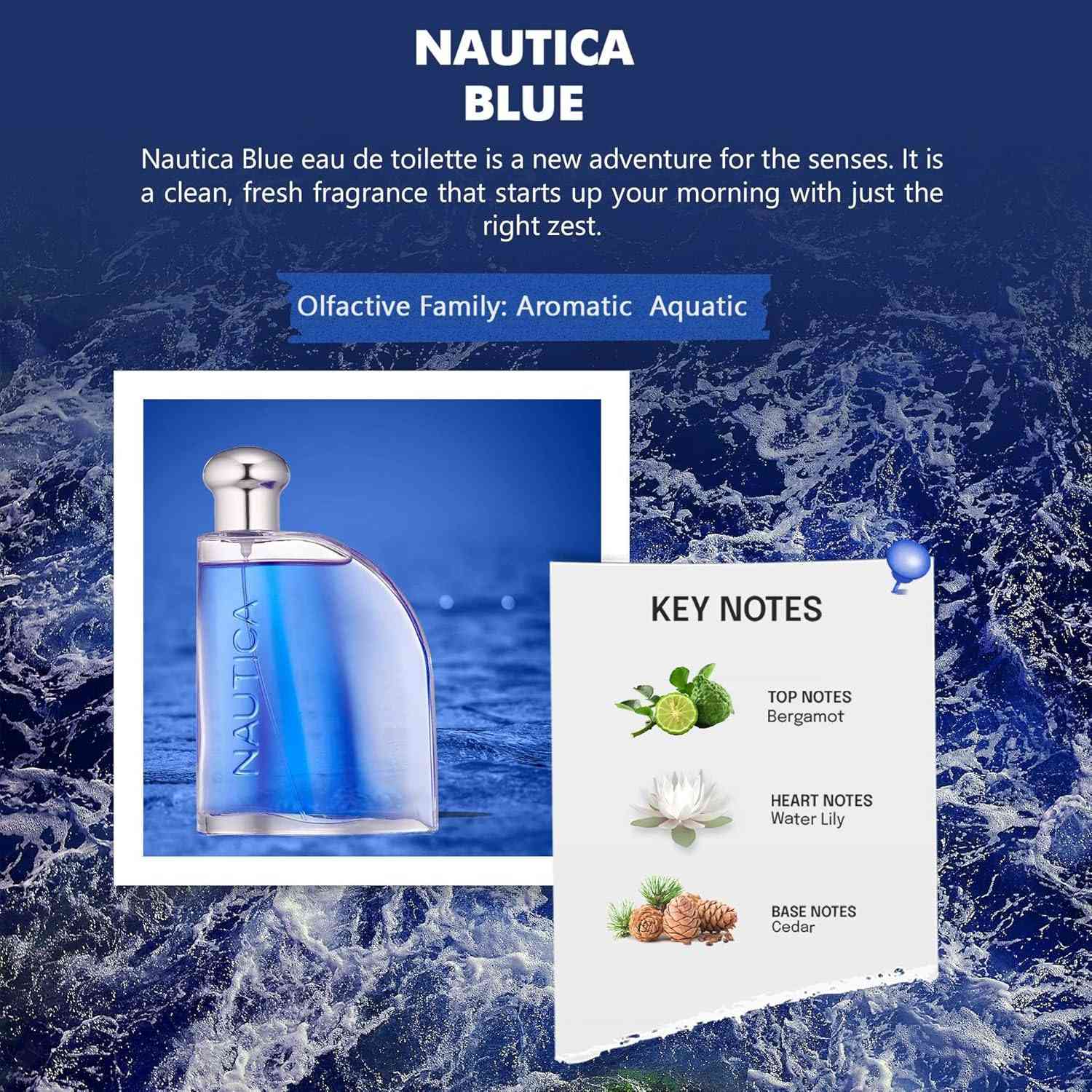 Nautica Blue Eau De Toilette, 100 ml view 2