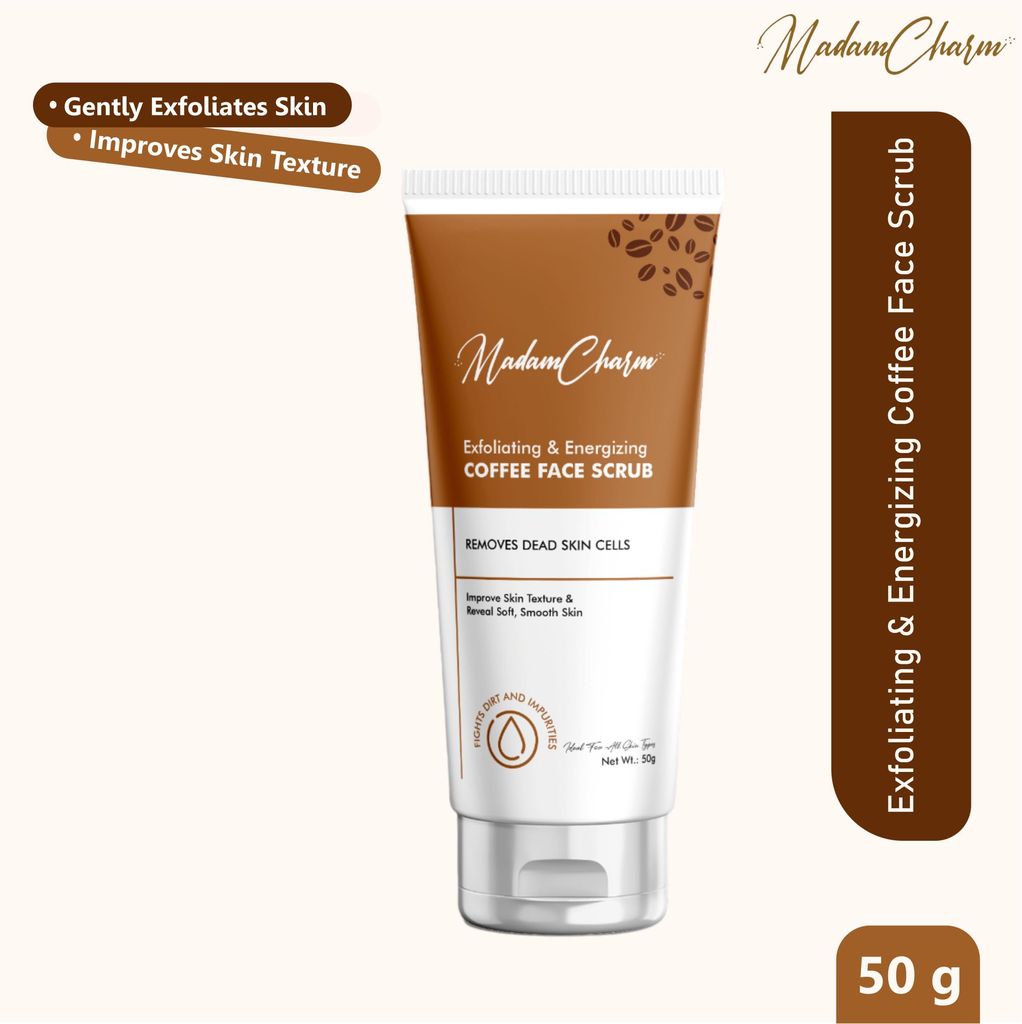 MadamCharm Coffee Face Scrub | Gently Exfoliates Skin for Dead skin Removal | Remove Blackheads | 50g view 2