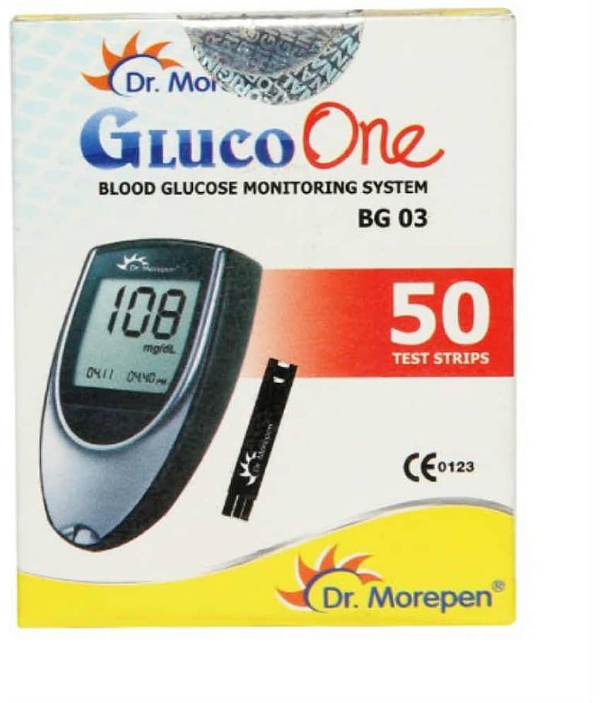 Dr. Morepen BG03 Blood Glucose Monitor with 50 Test Strips view 2
