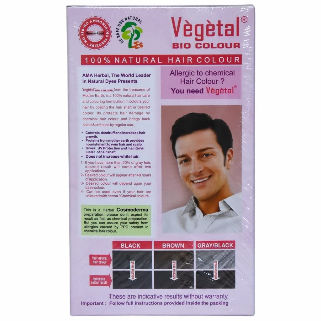 Vegetal Bio Hair Colour, 150g - Dark Brown view 2
