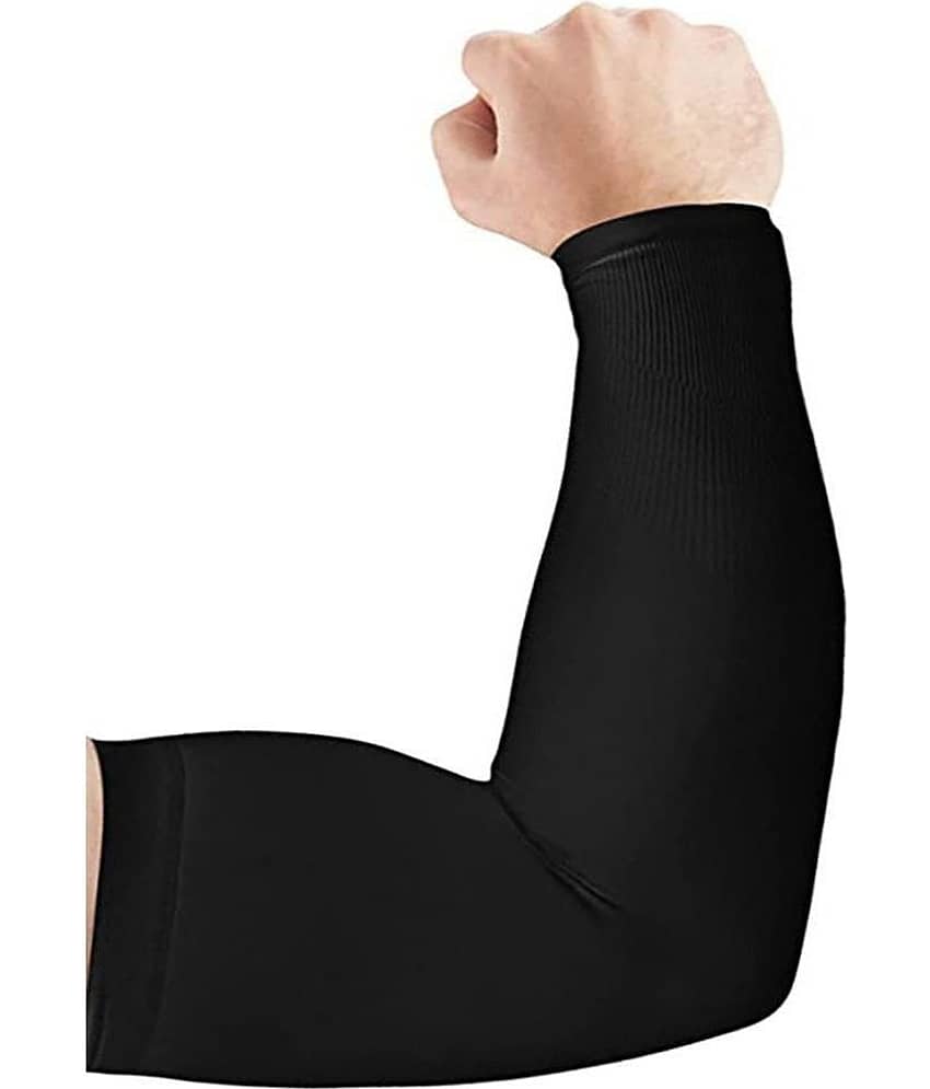 PROGIENCE Black Solid Riding Sleeves ( Single Set ) view 2