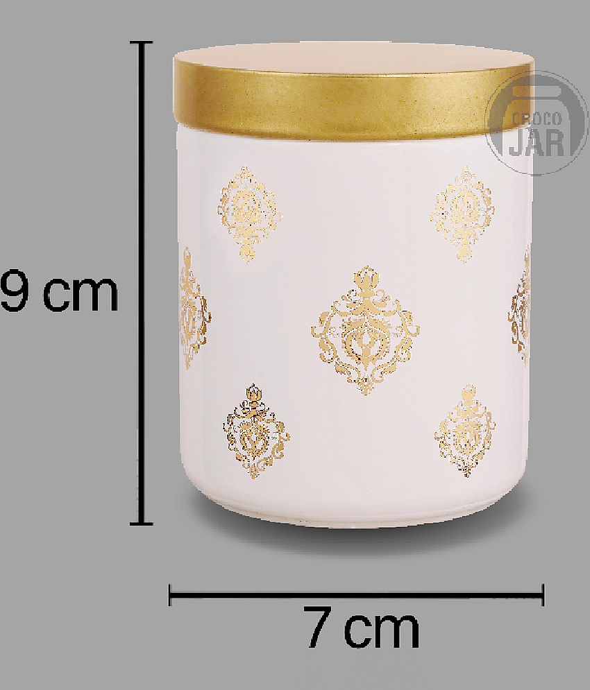 CROCO JAR Glass Gold Cookie Container ( Set of 2 ) view 2