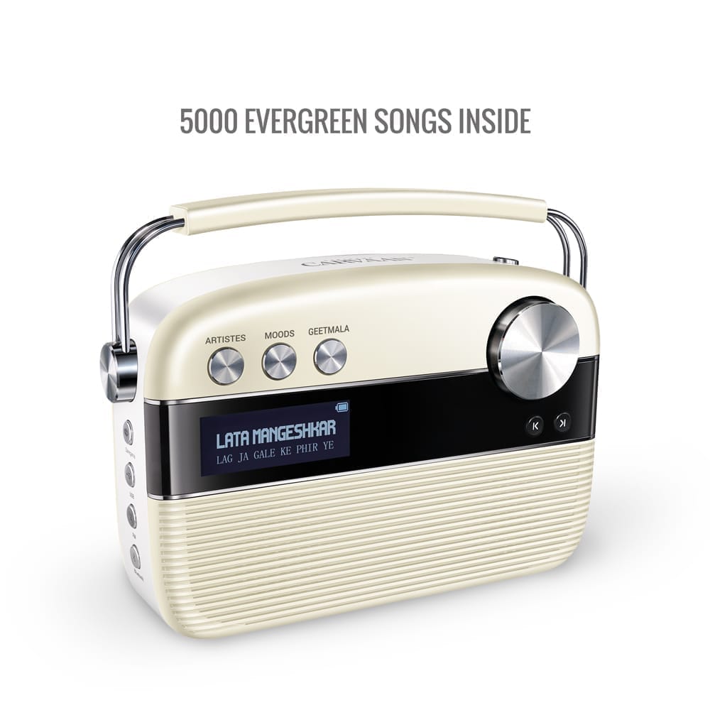 Saregama Carvaan Hindi - Portable Music Player with 5000 Preloaded Songs, FM/BT/AUX