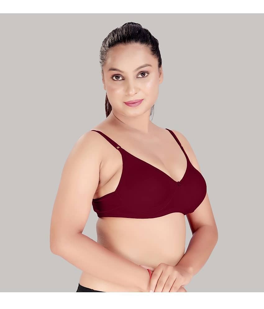 HAYA Pack of 2 Cotton Non Padded Women's Everyday Bra ( Multicolor ) view 2