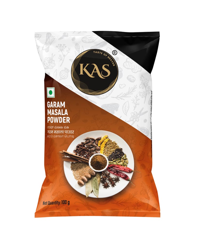 KAS Garam masala Powder - Pack of 10, 100gm each