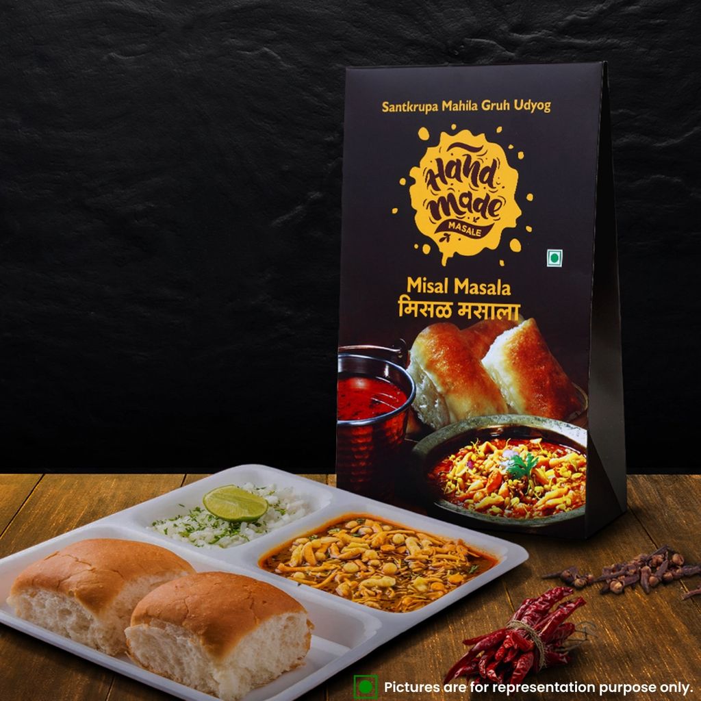 Handmade Masale Misal Masala | Authentic Indian Spice Blend | 100% Natural and Fresh | No Artificial Flavors or Preservatives | Vegan and Gluten-Free view 2