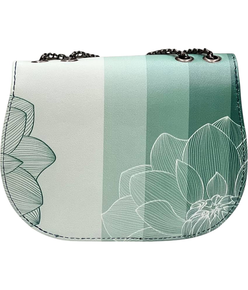 Fine Design Sling Bag PU Set of 1 ( Green ) view 2