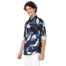 Mufti Navy Floral Print Shirt view 2