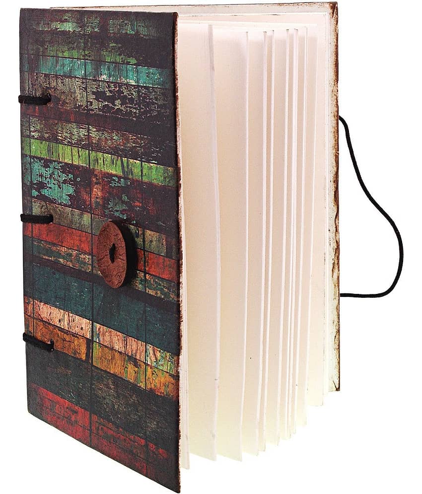Vintage stripes print in special binding notebook Regular Journal view 2
