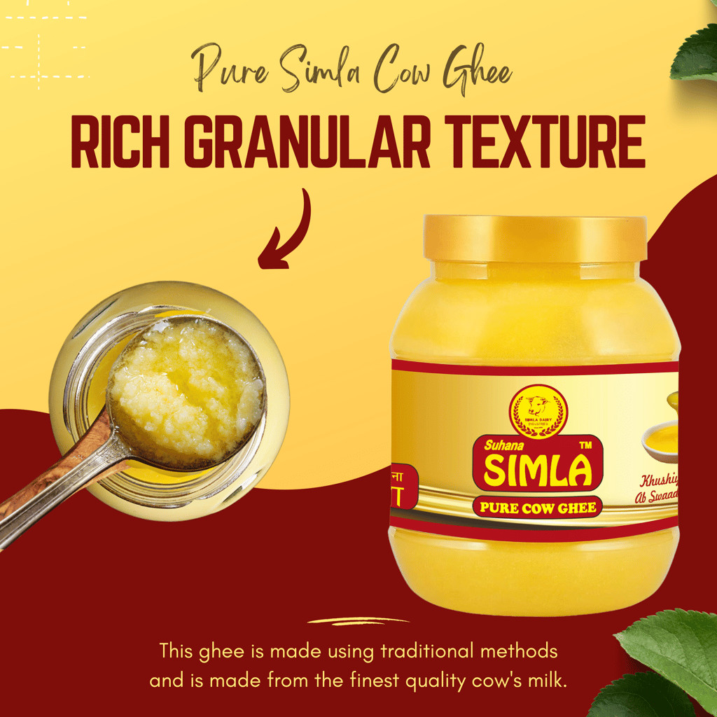 Suhana Simla Pure Cow Ghee - 1 Liter Jars (8 Pack) view 2