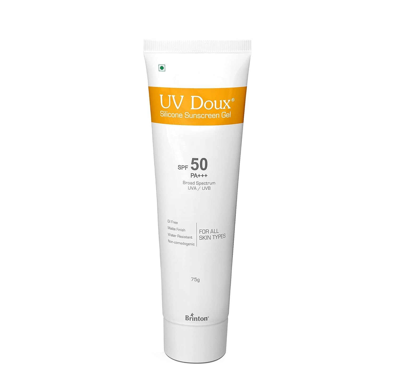 Brinton Healthcare UvDoux Face & Body Sunscreen gel with SPF 50 PA+++ in Matte Finish and Oil Free Formula| Water Resistant Sunscreen| Protection against UVA/UVB Rays75 gm x Pack of 3 view 2