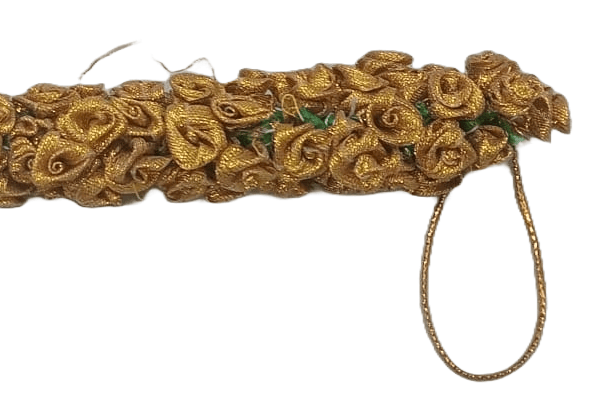 Artificial Rose Flower Gajra for Women (Golden) view 2