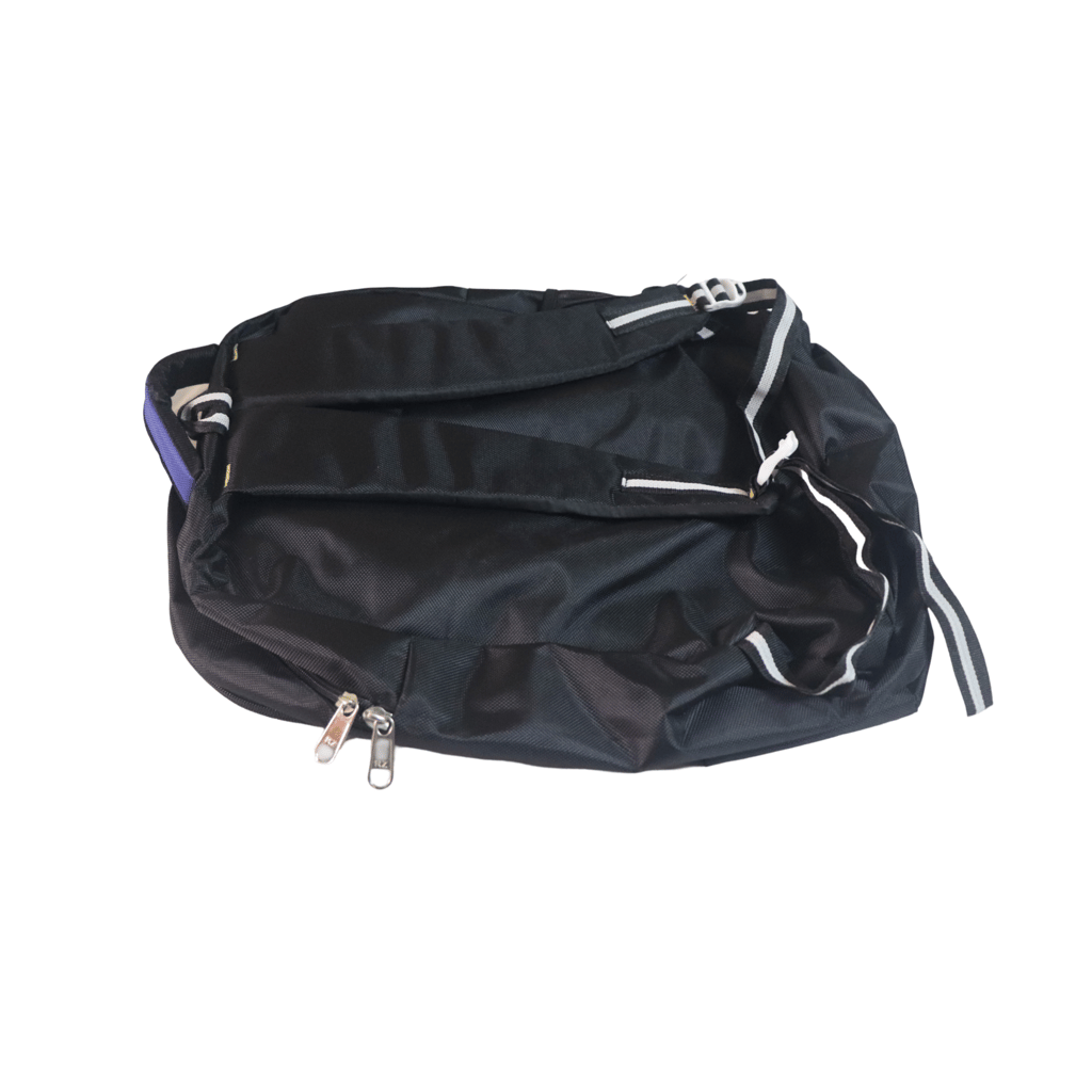 Black and Blue Polyester Casual Backpack for Men and Women view 2