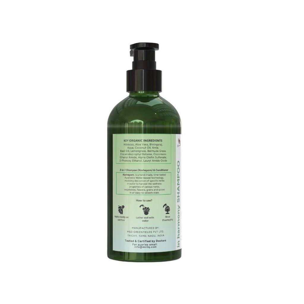 MrilQ In Harmony | Conditioning Shampoo | Hairfall Rescue | Hair Nourishment | Sulphate, Paraben & SLS Free view 2