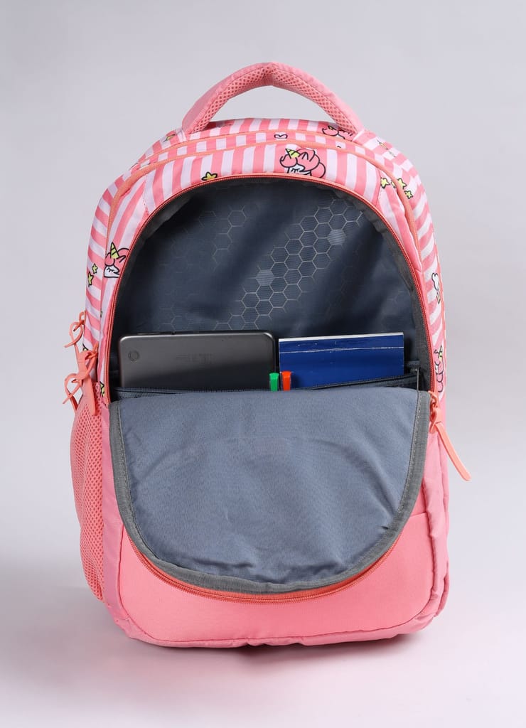 PB Pearlbags Polyester Water Resistant Casual Backpack With Laptop Sleeve For School,college & Office For Boys and Girls,Men & Women view 2