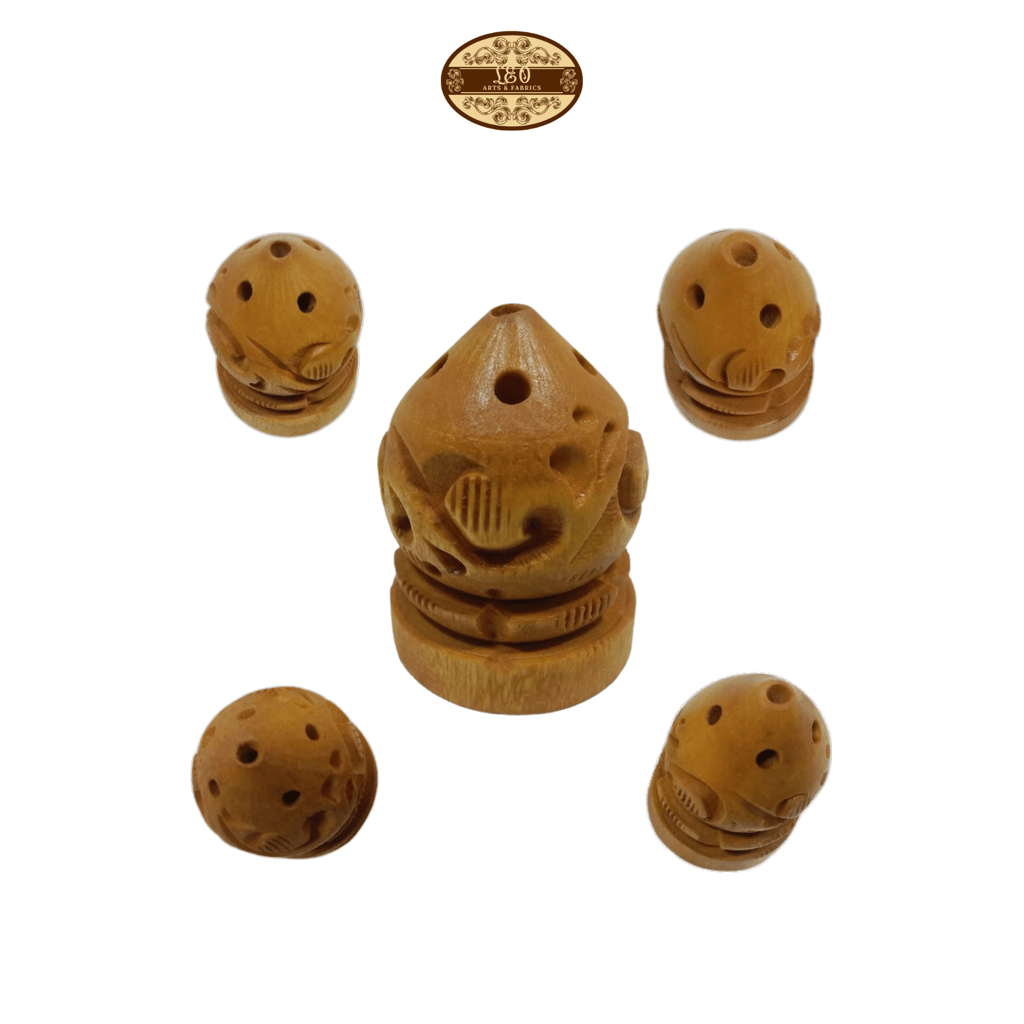 Handcrafted Wooden Agarbatti Stand, 1.5-inch, Set of 2 view 2