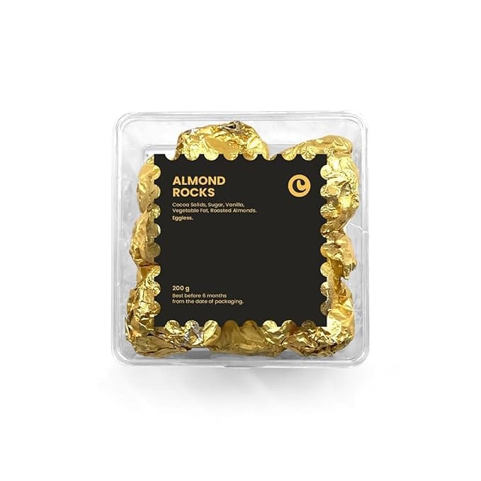 Chocopearl Eggless Chocolate Almond Rock with Cocoa Solids, Roasted Almonds & Rice Crispies – 200gm
