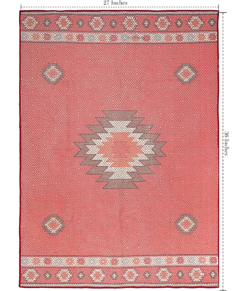 Aazeem Blue Polyester Carpet Abstract 2x3 Ft view 2