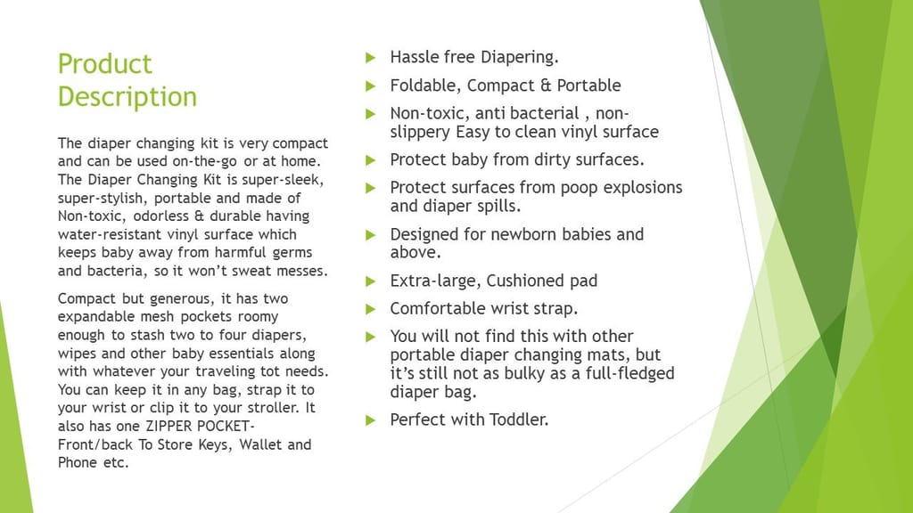 LiL Pumpkins Baby Diaper/Nappy Changing kit with Complete Hygiene for Baby | Non-Toxic Water Resistant Vinyl Surface view 2