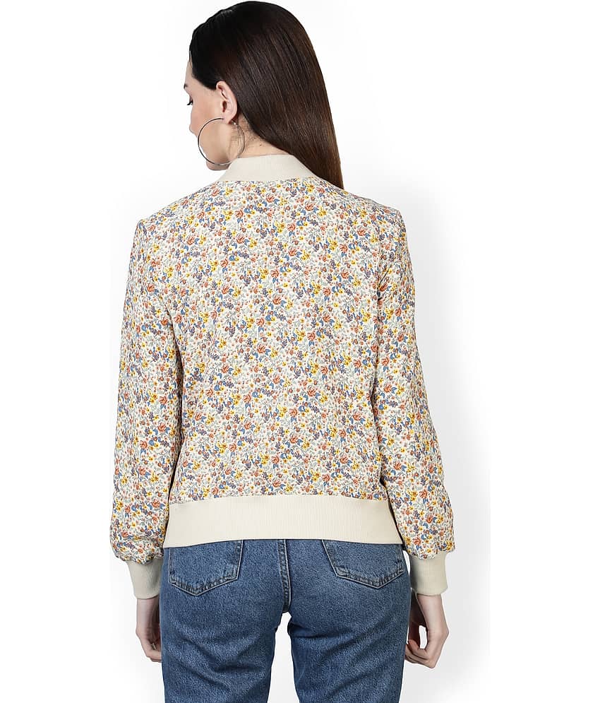 NUEVOSDAMAS Women Bomber Jacket ( Beige ) view 2