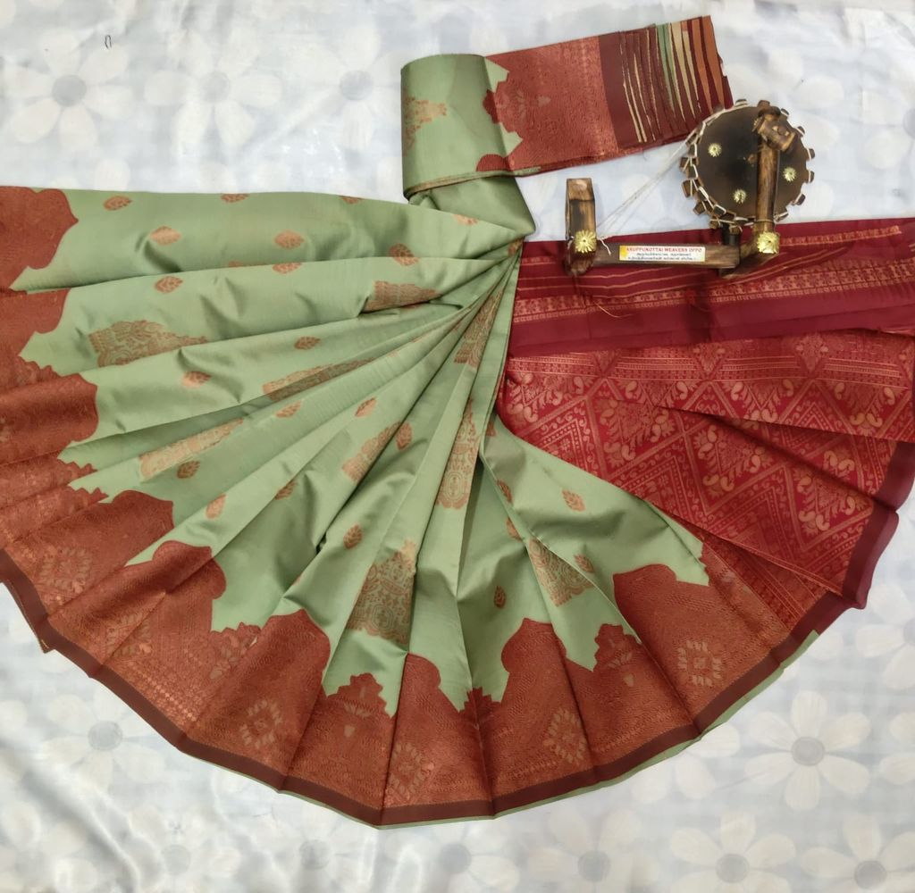 Kubera Silk Cottton Saree with Blouse view 2