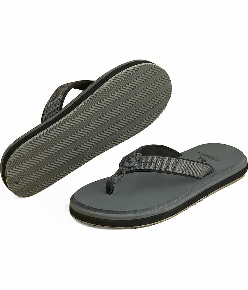 Neemans Grey Men's Thong Flip Flop view 2