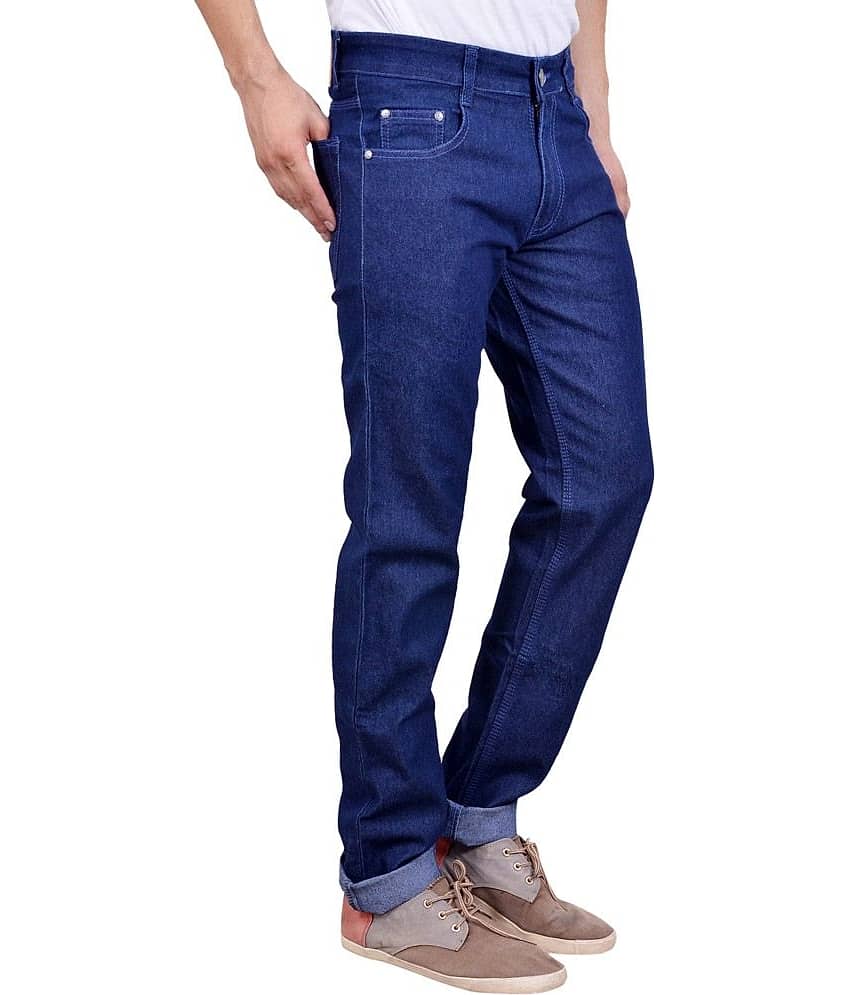 Studio Nexx - Navy Blue Denim Regular Fit Men's Jeans ( Pack of 1 ) view 2