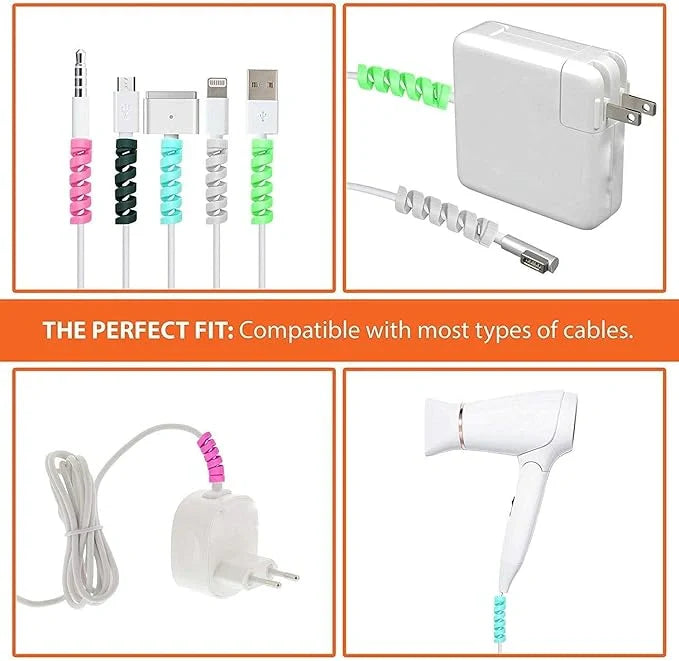 TecSox Spiral Cable Charger Protector | All Types of Wires view 2