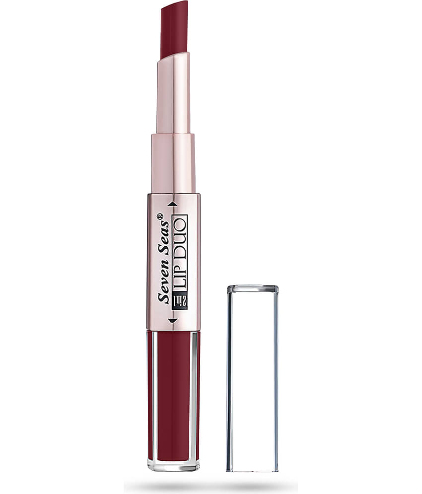 Seven Seas 2in1 Full Coverage Comfortable Lipstick + Liquid Lipstick (Medium Carmine) view 2