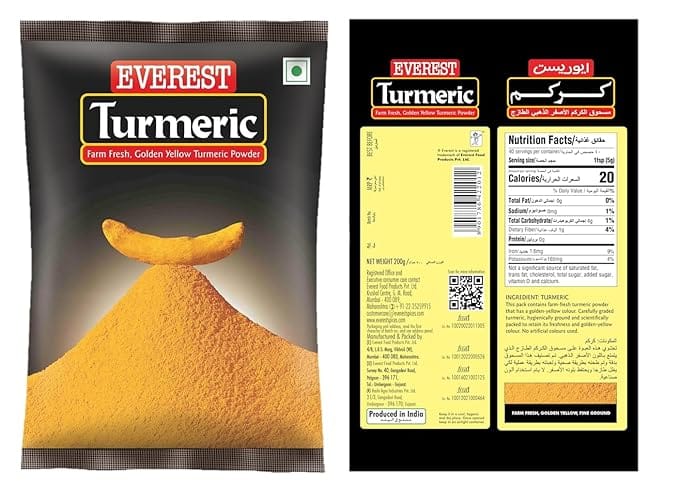 Everest Spices | Turmeric Powder | Haldi Powder | 500 gm Pack view 2