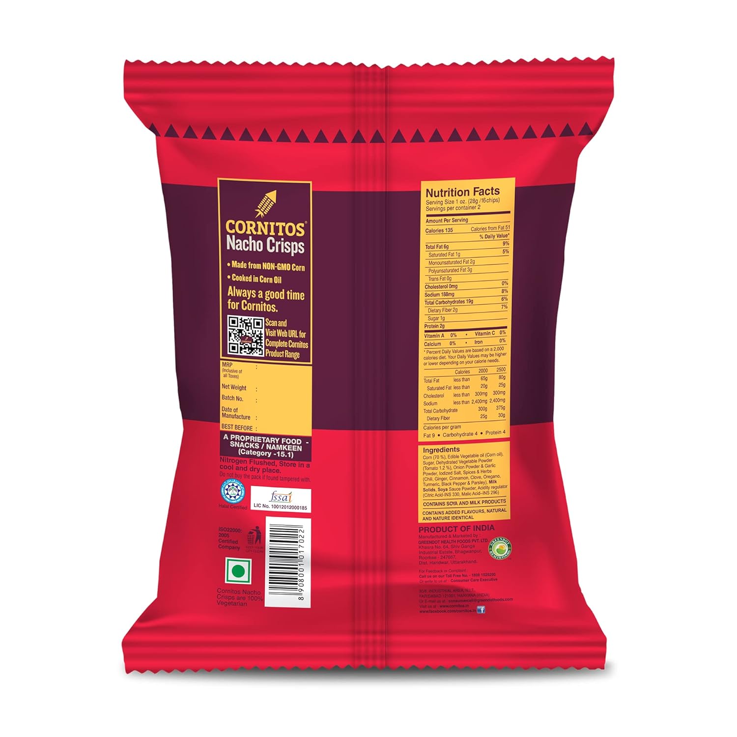 Cornitos Cornito Tomato Mexicana Nachos, 60 Gm view 2