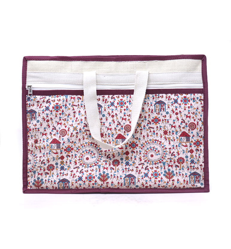 Handcrafted Jute Shopping Bag view 2