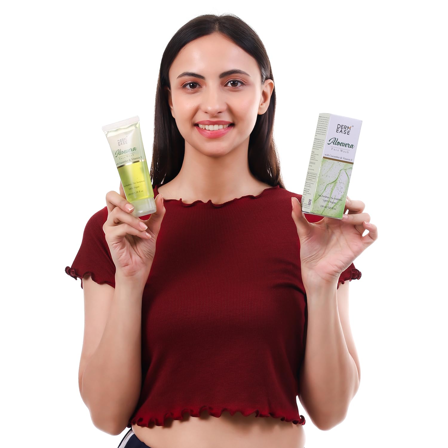 Dermease Aloe Vera Face Wash for Calm and Clean Skin view 2