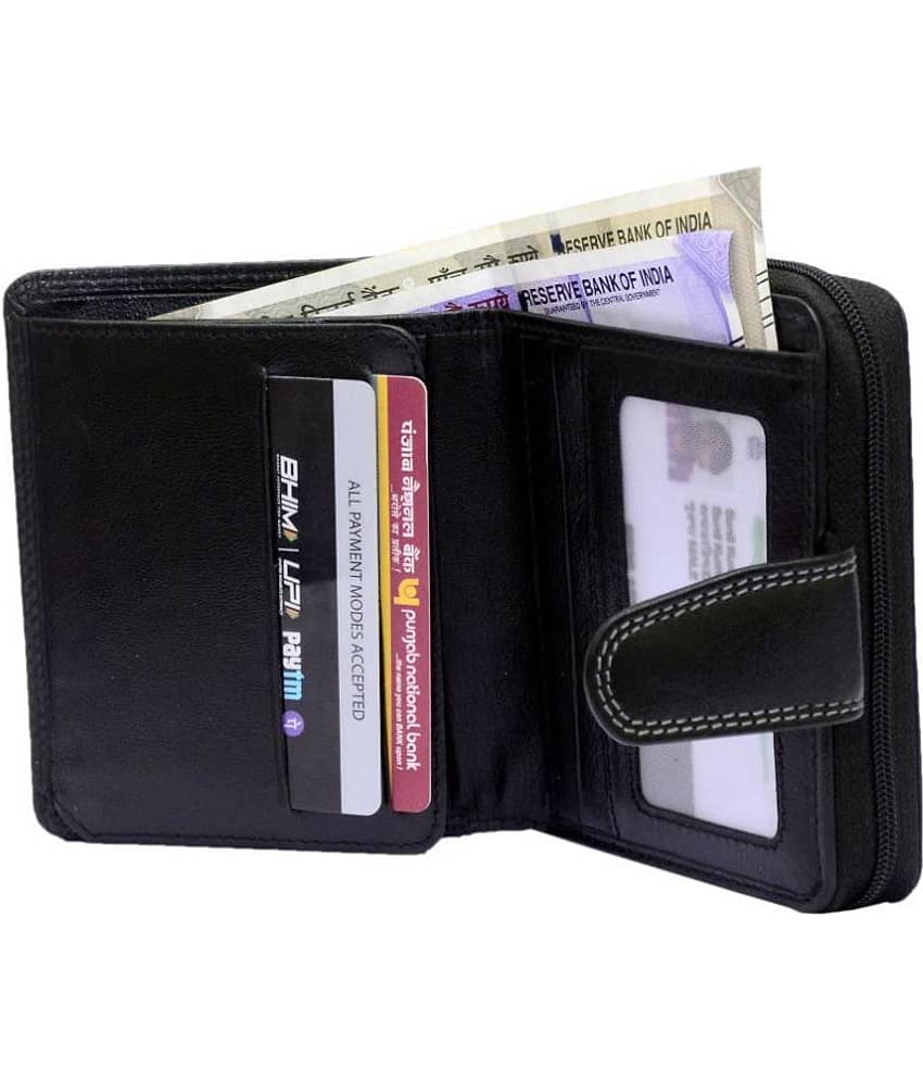 Tough Women Casual Brown Genuine Leather Wallet - Regular Size (11 Card Slots) view 2